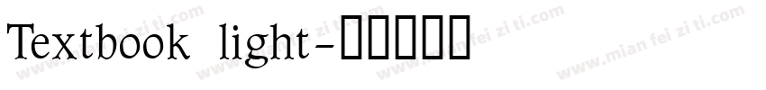 Textbook light字体转换